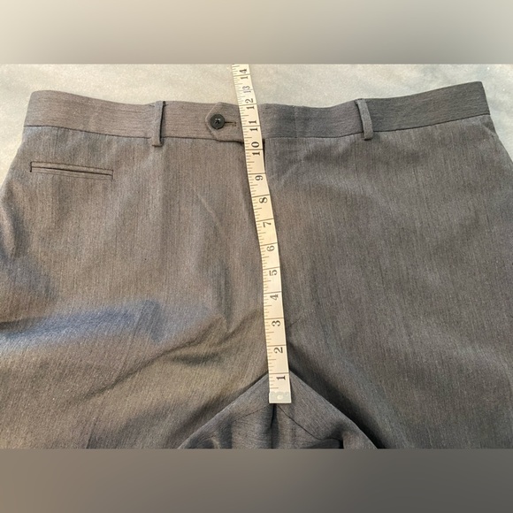 Marc Ecko Well Hung Gray Silver Straight Leg Formal Suit Dress Pants Size 40x31 - Picture 12 of 15